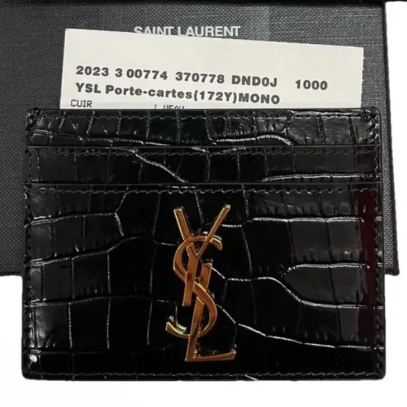 YSL Leather Card Holder - Picture 6 of 9